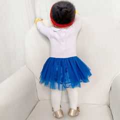 Baby Girl New Summer Bodysuit Cartoon Princess Jumpsuit Children's Long Sleeved Infant Girls Halloween Role Play Clothing H3924