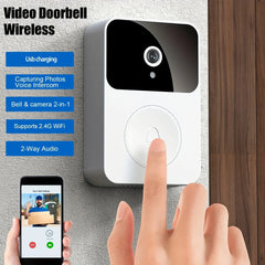 WIFI Video Doorbell Camera Wireless IR Night Vision Smart Home Security HD Door Bell Two Way Intercom Voice Change For Home