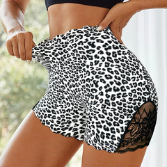 BZEL New High-Waist Women's Panties Seamless Boyshorts Leopard Sexy Lingerie Comfortable  Breathable Female Lcae Boxers Hot Sale