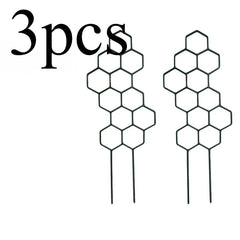 3pcs,  Is Designed As A Honeycomb-shaped Climbing Plant Support Frame.  It Is Very Suitable for Potted Vines and Flowers