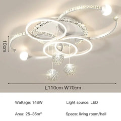 Modern Luxury LED Ceiling Chandeliers Lamps Design Creative Suspension Pendant Lights Home Decor Items Living Room Bedroom Villa