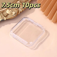 Hot！10/20PCS Press-On Nail Storage Acrylic Boxes Transparent Clear Nail Boxes Jewelry Storage Tool Accessories