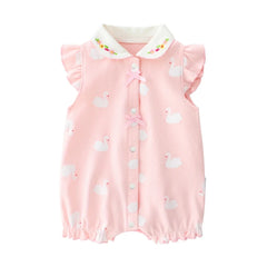 3-18 Month Baby Summer Clothes Rompers Girls Overalls Short Sleeve