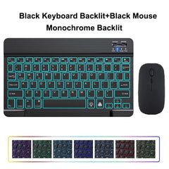 10inch Backlight Bluetooth Keyboard Mouse for IOS Android Windows