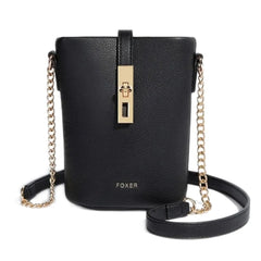 FOXER Brand Chic Mini Cellphone Bag Women's Shoulder Bag PU Leather Fashion Girl's Travel Small Crossbody Bag Purse