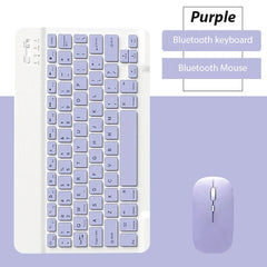 EMTRA™ Bluetooth Wireless Keyboard & Mouse – Rechargeable, Silent, 7 Colors, iPad, Phone & Tablet Ready | FlipStylez LLC®