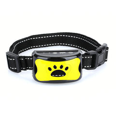 Intelligent Electric Ultrasonic Stop Barking Vibration Anti Bark Collar Stop Bark Training Collar for Dogs Stopper USB Charging