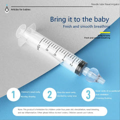10ML/20ML Baby Nose Cleaner Needle Tube Nasal Aspirator Reusable Baby Rhinitis Nasal Washer Syringe Nasal Irrigator for Children