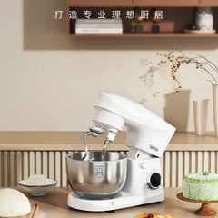 Household Small Stand Mixer Automatic Dough Kneading Egg‑Beating Food Processor Kitchen Appliance For Home Baking Use