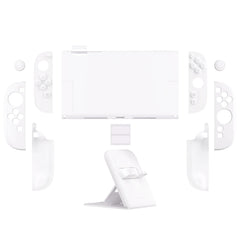 PlayVital Solid Color Protective Case for Nintendo Switch 2, Anti-Scratches Hard Shell Dockable Grip Cover with  Foldable Stand
