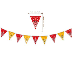 Western Party Decorations Cowboy Banner Pennant Wild West Cowboy Hanging Garland Baby Shower Western Birthday Party Supplies