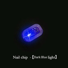 5/1pcs NFC Nail Stickers LED Light Source Nail Art Tips Lighting for Mobile Phone Nail Lamp Glow in The Dark Manicure Decor