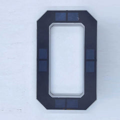 LED Solar House Number Light Waterproof Address Sign Modern Light Sensor Door Plate for Outdoor Home Yard Wall Decoration Use