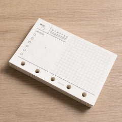 Refillable Dot Grid & Lined Paper Journal Planner Weekly Monthly Agenda To Do List Notebook Portable Office School Stationery Organizer Set