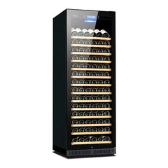 168 Bottle Built In Wine Cellar Horizontal Wine Cooler Fridge Kitchen Single Zone Refrigerator for Home Bar Club Storage