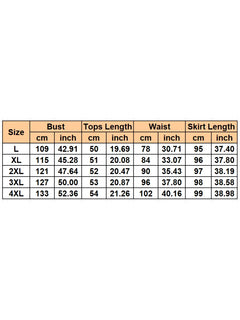 L-4XL Plus Size Women's Clothing 2 Piece Sets New Arrival Matching Two Pieces Sets Green Top And Skirt Suits Outfits Clothing