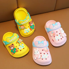 2026 Summer Baby Girl Sandals Cute Cartoon Slippers Newborn Infant Indoor Bath Anti-slip Shoes Baby Boy Beach Sandals