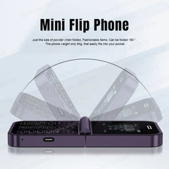 SERVO Classic Small Flip Mobile Phone 2G Dual SIM Card Blacklist Speed Dial 2.0" Screen 180° Fold Button Cellphones New Upgrade