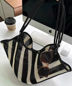 HIGHREAL Forest Lazy Style Crossbody Bag Bohemian Handmade Grass Woven Bag Leisure Vacation Beach Women's Woven Dumpling Bun