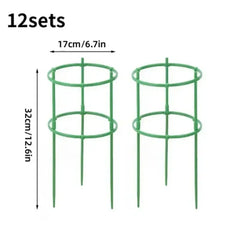Tomato Cages Trellis Plastic Column Vine Plant Bracket Potted Flower Plant Support Pile Stackable Tomato Tower Plant Cage