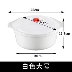 Microwave Oven Special Box Heated Soup Pot Rice Steamed Hot Steamed Buns with Lid Eco-friendly Food Grade Kitchen Tool