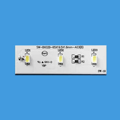LED Strip DC 12V For Electrolux Refrigerator ZBE2350HCA SW-BX02B SW-BX02B-65X19.5X1.6MM-A03(B) B38HR231M03A0 V3 YBP007661 Repair
