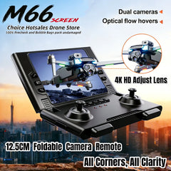 New M66 Drone HD Folding Remote Control with Camera and Screen 5G FPV