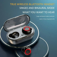 Wireless Bluetooth 5.0 Earphones 9D Stereo Headset with Mic Y50 TWS Touch Control Sport Earphones Waterproof Earbuds LED Display