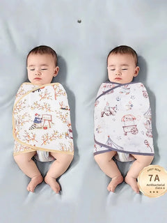 Cotton Baby Swaddle Anti-shock Sleeping Blanket Summer Thin Swaddling Wrap for Newborn Baby Sleeping Bag Bedding Items