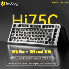 Leobog Hi75C Pro Aluminum Wireless Mechanical Keyboard | Tri-Mode 2.4G Bluetooth Wired | 81-Key Hot-Swap RGB Gaming Keyboard