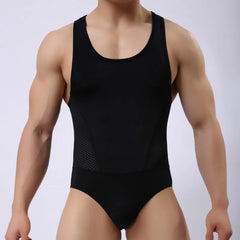 Men's underwear ice silk shapewear sports one-piece shapewear cool swimming underwear breathability men's underwear