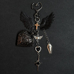 Original Hollow Heart Pocket Watch Chain Keychain Design Steampunk Clock Vintage Necklace Pendant Jewelry Watch Men Women Gift