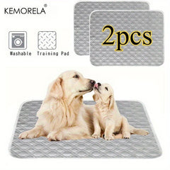 2PCS Washable Reusable Cat and Dog Urine Pads, Training Pads for