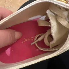 New Men's and Women's Gold Toed Board Shoes, Adult Lace Up Flat Cloth