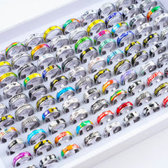 10/20/30/50pcs Classic Fashion Stripe Hollow Colorful Sticker