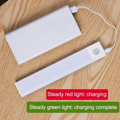 Under Cabinet Lights LED Motion Sensor Night Light Thin Rechargeable Dimmable Lamps Kitchen Cabinet Bedroom Wardrobe Lighting