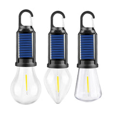 New Solar Powered Charging Camping Lamp Atmosphere Lamp Multifunctional Handheld Tungsten Filament Lamp Outdoor Retro Camping