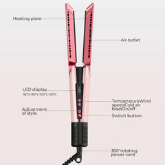 2 in 1 Hair Straightener & Hair Dryer Negative Ion Hair Straightener