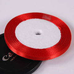 22 Meters/Roll 6mm Silk Satin Ribbons Christmas Halloween Birthday Party Gift Wrapping Ribbons DIY Handmade Crafts Material
