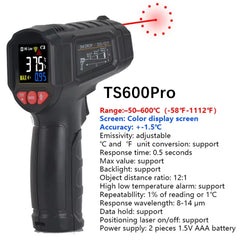 50 to 800 Degree Mestek Digital Infrared Thermometer Laser Temperature
