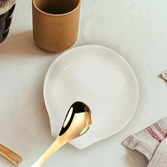 Multipurpose Ceramic Spoon Rest Pad White Spoon Holder Spoon Holder Kitchen Utensils Tableware Spoon Holder Spoon