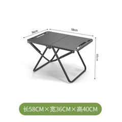 Portable Folding Camping Table,Stainless Steel Outdoor Dining Table,Compact Design for Camping,Beach, BBQ,and Hiking