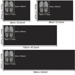 Long imitation woven kitchen floor mats diatom mud printed non-slip mats bathroom absorbent mats door mats restaurant mats