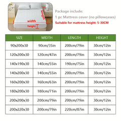 1p Cooling Bamboo Fiber Fitted Sheet, Breathable Mattress Protector