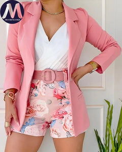 2 Pieces Women's Korean Fashion Set Spring Summer Casual Long Sleeve