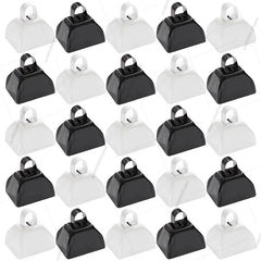 12-100 Pcs Metal Cowbells for Sporting Event 3 Inch Small Noise Makers