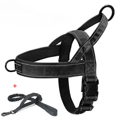 Dog Tactical Vest Nylon Outdoor Water-Repellent Dog Clothing Large and Medium-sized Dog Training Vest Harness Traction