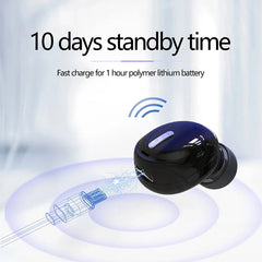 New Wireless Earphones Bluetooth 5.0 Headphones With Mic in-Ear Sports Waterproof TWS Earbuds Bluetooth Handsfree Single Headset