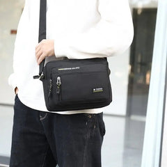 New Ox Cloth Men's Crossbody Bag Multi-Layer Busin Money Bag Mobile Phone Bag Soft Handle Casual Leisure Oulder Bag