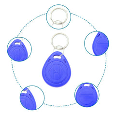 5YOA 10/20pcs 125KHz T5577 Keyfobs Rewritable Duplicate Tag 5200 Proximity Copy Access Card ID Token Ring RFID Cloner Keychain